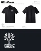 UP-EMB-83073 Woodcraft Rangers Polo 2026 - White Thread (Bulk)