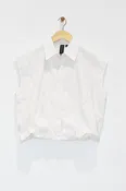 21" Sleeveless Bubble Hem Blouse