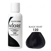 ADORE SEMI PERMANENT HAIR COLOR #120 BLACK VELVET 4OZ [ADO00120]