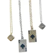 Ace of Spades/Dice Lucky Charm Necklaces
