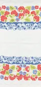 16″ Toweling  Strawberries Multi