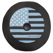 Minimal Flag Circle Rearview Camera Tire Cover