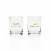 I HATE EVERYONE (rocks glass)