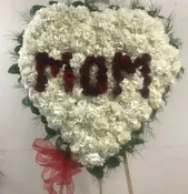 23" LOVING SOLID WHITE HEART