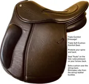 Pegasus Butterfly Triple Soft Comfort Grippy Dressage Saddle! Model #7577  $7695.00