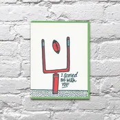 Scored Big Football Love Card