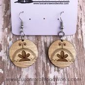 Cherry Wood Skydome Earrings — Tuscarora WoodWorks