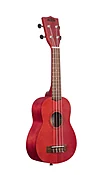 Kala KA-MRT-RED-S Adobe Red Watercolor Meranti Soprano Ukulele