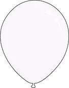 100-Pack of 5" Crystal Clear Decomex Latex Balloons