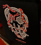 Designer Snake Tee ( Black ) Long Sleeve