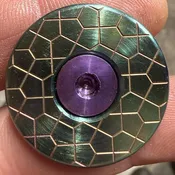 Green Caro, Titanium Stem Cap — Blaze Bicycles