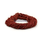 2 CUT 10/0 BROWN OPAQUE PRECIOSA ORNELA BEADS