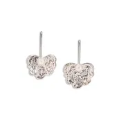 Crinkle Mini Geranium Earrings
