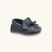 Baby Driver Loafer | Navy Blue Leather