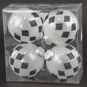 100MM DIAMOND ORNAMENT 4/BX