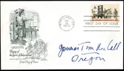 1973 #1476 FDC Signed by Tom McCall, Governor of OR, 1967-1975