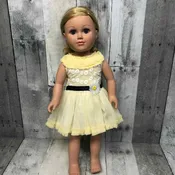 1pc Yellow Daisy Dress