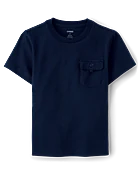 Boys Pocket Top - Little Essentials - Blue
