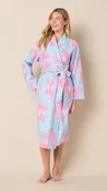 Ava Flannel Shawl Collar Robe