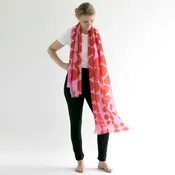 Merino Wool handprinted Scarves - Until