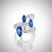 Amazonia Cocar Azul Ring