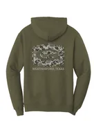 Gibson's Logo Hoodie - Olive Drab Green - Duck Camo