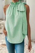 LDC Tied Knot Frilled Collar Sleeveless Top