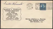 1932 U.S. #637 on Election Day Cover Signed by Franklin Roosevelt