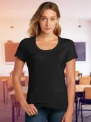 Blank. District ® Women’s Flex Scoop Neck Tee. Add Custom Monogram.