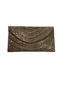 2 Tone Beaded Clutch