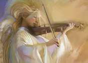 Angel With Viola by N.A. Noël