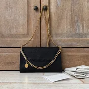 Stella McCartney Shaggy Deer Black Mini Crossbody