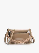Jessica Stadium Crossbody Bag – Taupe