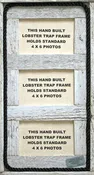 4" x 6" Triple Lobster Trap Wood Picture Frame