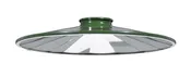 10-1/4 inch diameter Mirrored Industrial Style Flat Metal Shade, 2-1/4 inch lip fitter (08387G)