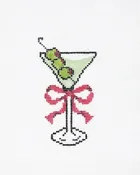 Dirty Martini with Pink Bow