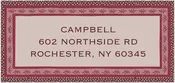 Cottage Border Address Labels