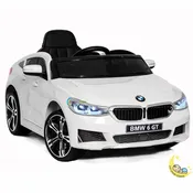BMW Childs Electric Car 6 GT with Leather Seat and LED lights – White