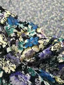 L-2052W-C FINE FLORAL PRINT LACE. FRANCE