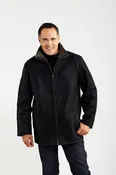 #001Z Casual Zip Front Shearling Jacket.