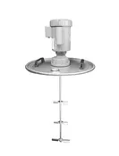 55 Gallon Electric Drum Mixer Electric Gear Driven Expanding Blade Drum Mixer