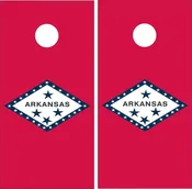Arkansas State Flag Cornhole Wraps