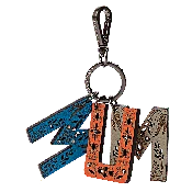 3 Letter Leather Charm - Multicolor