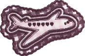 Airplane Gingham Patch