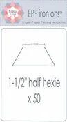 1-1/2in half Hexagon EPP Iron-On x 50 # EPP33