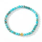 BOHO CROSS NATURAL STONE BRACELET