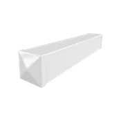 3.5" Vinyl Mailbox Arm - White