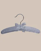 10″ White Satin Hanger with Metal Hook