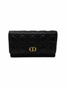 Christian Dior '22 'Caro' Cannage Calfskin Pouch W/ Chain
