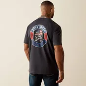Ariat Men's Rebar Cotton Strong Skull T-Shirt - Charcoal Heather